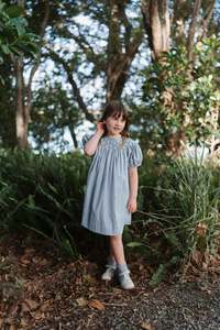 Celeste Dress - Baby Blue Gingham