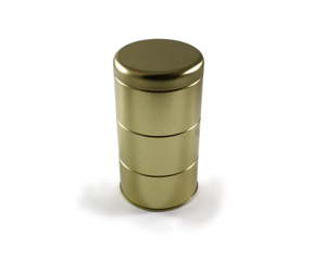 Gold 3-Tier Cannister