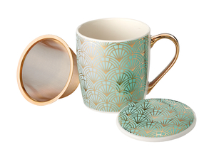 Art Deco Infuser Mug
