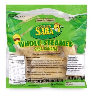 Golden Saba Whole Steamed Banana 1.8kg 3el's Supermarket