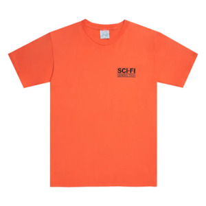 T-SHIRT: Sci-Fi Fantasy Generic Tech T Shirt - Bright Salmon