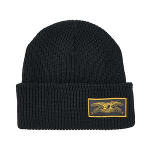 Anti Hero: Antihero Stock Label Beanie Black/mustard