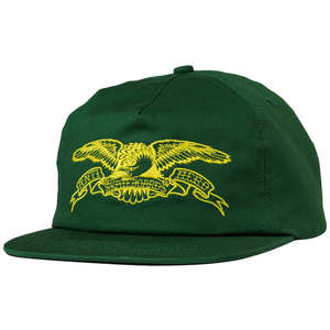 Anti Hero: Antihero Basic Eagle Snapback Cap dark Green