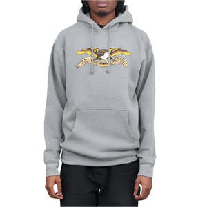 Anti Hero: AntiHero Eagle Hood Gunmetal Heather