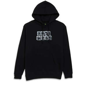 Anti Hero: Anti Hero Stacked Hoodie Black