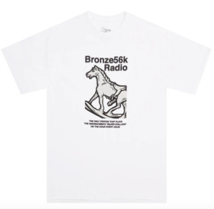 Bronze 56k: Bronze 56K Silver Station Tee White