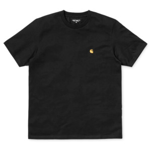 Carhartt: Carhartt WIP Chase T-Shirt Black/Gold