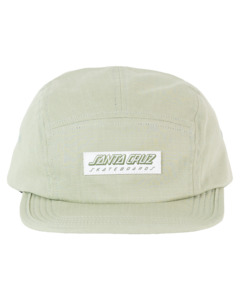 Santa Cruz: Santa Cruz Classic Strip patch 5 Panel Soft peak Cap Sage.