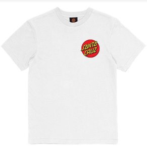 Santa Cruz: Santa Cruz Classic Dot Chest Tee White