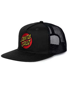 Santa Cruz Classic Dot Trucker Cap Black