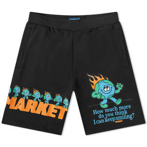 Market Keep Going Sweatshort Vintage Black