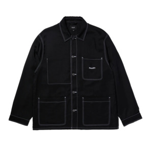 HUF Contrast Nylon Chore Jacket Black