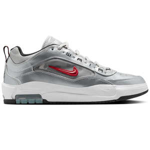 Nike Sb 1: Nike SB Air Max Ishod Premium Metallic Silver/Varsity Red