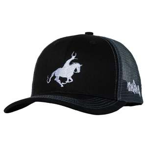 There Horse Trucker Snapback Cap Black/Charcoal