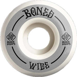 Wheels 52mm: Bones STF Wide V4 99a 54mm White/Silver