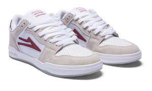 Lakai: Lakai Telford Low James Capps Chocolate Edition Shoe White w Red