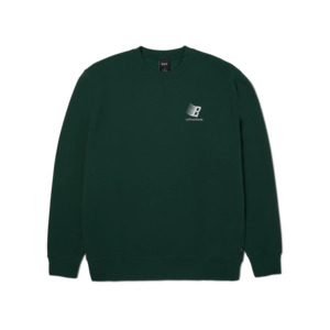 Huf X Bronze56K Crewneck Sweater Forest Green