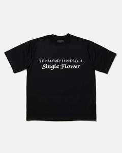 Arcade: Arcade The Whole World is A Single Flower T-Shirt Black