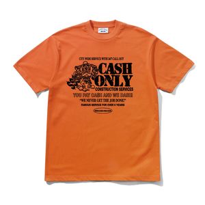 Cash Only Dash Tee Orange