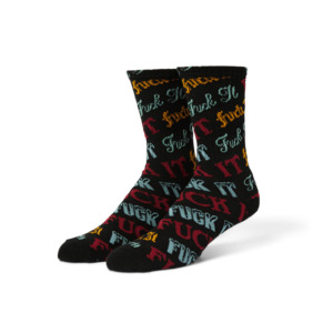 Huf Wintertime Fuck It Sock Black