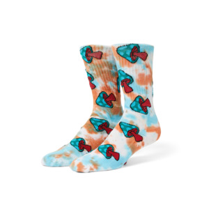 Huf Microdose Tiedye Sock Red