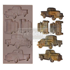 Mixed Media Prima Marketing Re Design: Prima Marketing - Re-Design Decor Moulds - Trucks (5"x10")