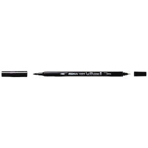 Marvy - Le Plume II - Duel Tip Marker - Black