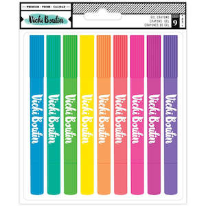 Mixed Media American Crafts: Vicki Boutin - Mixed Media Gel Crayons (9 pce)