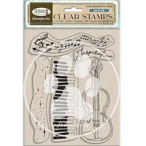 Stamps Stamperia: Stamperia - Music - "Violin" Acrylic Stamp 14x18cm