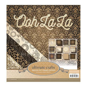 Paper Pads Packs Couture Creations: Ultimate Crafts - Ooh La La - 12x12 Paper Pack