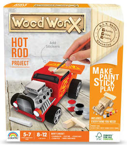 Kids Krafts: Colorific -Wood Worx - Hot Rod Project