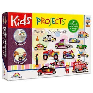 Kids Krafts: Colorific - Kids Projects - Plaster Vehicles Kit