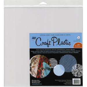 Grafix - Craft Plastic - 12x12 Crystal Clear (4pk)