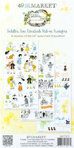 Rubons 49 And Market: 49 and Market - Toddler Time - 6x12 Essentials Rub-ons