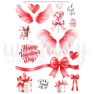Uniquely Creative: Uniquely Creative - You and Me - A4 Cut-A-Part Sheet