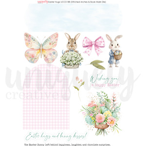 Uniquely Creative: Uniquely Creative - Easter Hugs - A4 Cut-A-Part Sheet