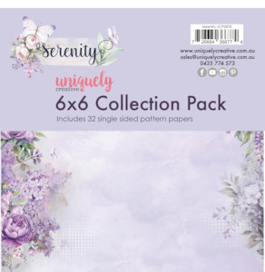 Paper Pads Packs Uniquely Creative: Uniquely Creative - Serenity - 6x6 Collection Pack