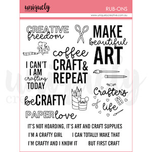 Uniquely Creative - Colour Crush - Rub Ons