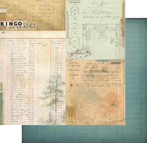 Uniquely Creative - Field Notes - 12x12 Pattern Paper "Pocket Notes"