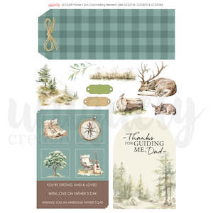 Uniquely Creative - Father's Day Card Making Elements - A4 Cut-A-Part Sheet