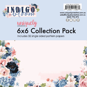 Uniquely Creative - Indigo Bloom - 6x6 Collection Pack