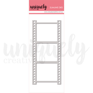 Uniquely Creative - Indigo Bloom - Slimline Film Strip Frame Die