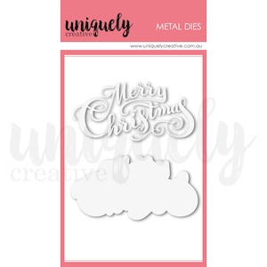 Uniquely Creative - Merry Christmas Script Die