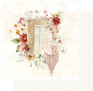 Uniquely Creative - Boho Picnic - 12x12 Pattern Paper "Willow"