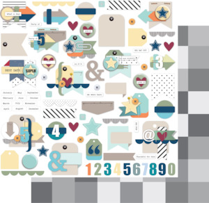 Uniquely Creative - Main Street - 12x12 Pattern Paper "Block Party"