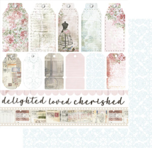 Uniquely Creative - Summer Sonata - 12x12 Pattern Paper "Delighted - Tags & Titles"