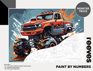 Reeves - Paint by Number - Monster Truck - 12"x16"