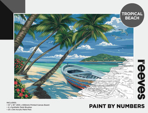 Reeves - Paint by Number - Tropical Beach - 12"x16"