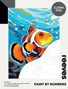 Reeves: Reeves - Paint by Number - Clown Fish - 12"x16"