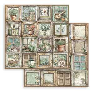 Stamperia - Herbarium Silvae - 12x12 Paper "Frames"